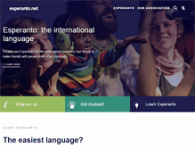 Tablet Screenshot of esperanto.net