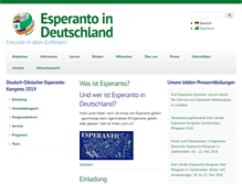 Tablet Screenshot of esperanto.de