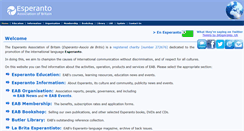 Desktop Screenshot of esperanto.org.uk