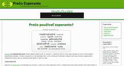 Desktop Screenshot of preco.esperanto.sk