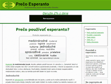 Tablet Screenshot of preco.esperanto.sk