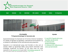 Tablet Screenshot of esperanto.dk