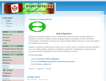 Tablet Screenshot of esperanto.ca
