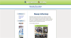 Desktop Screenshot of esperantistoslovaka.esperanto.sk