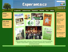Tablet Screenshot of esperanto.cz
