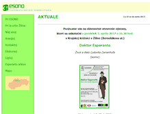 Tablet Screenshot of esono.esperanto.sk